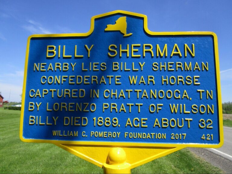 Billy Sherman historical marker.
