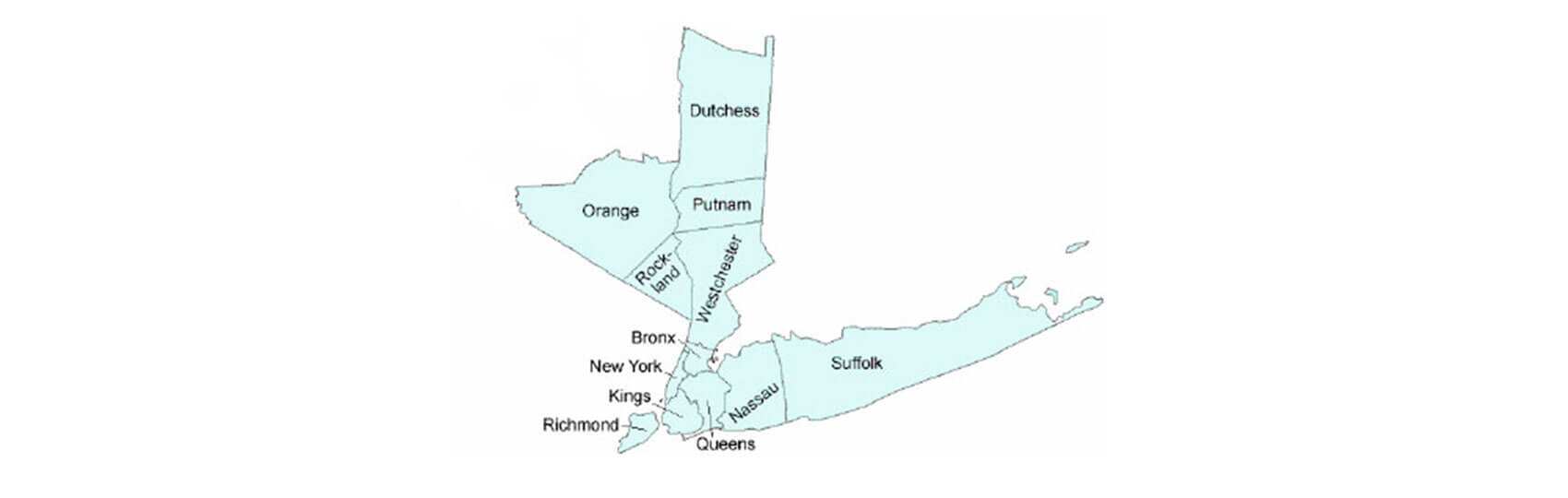 Regions 1 through 3 of New York State