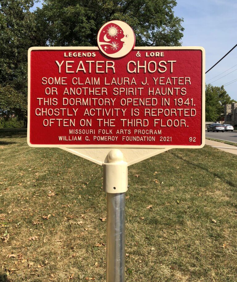 Legends & Lore marker for the Yeater ghost.