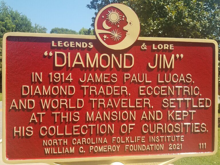 Legends & Lore marker for Diamond Jim.