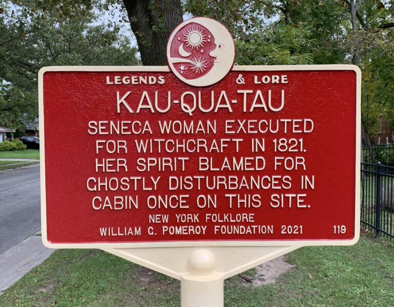 Legends & Lore marker for Kau-Qua-Tau.