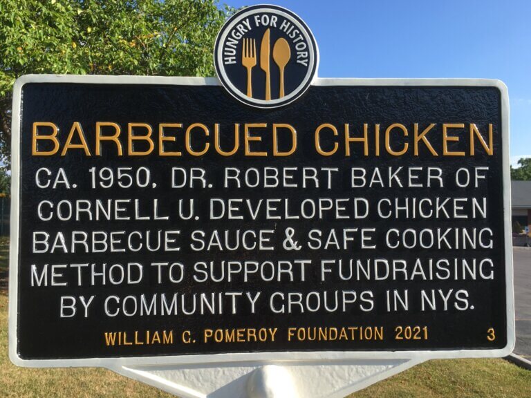Hungry for History marker for barbecued chicken.