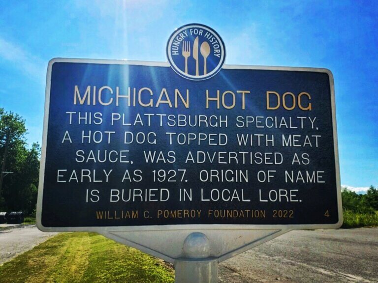 Hungry for History marker the Michigan hot dog.