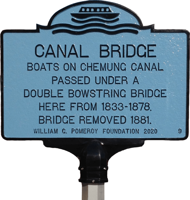 The Pomeroy Foundation's Historic Transportation Canals Marker