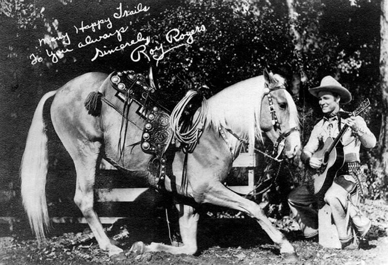 Roy Rogers and his horse, Trigger.