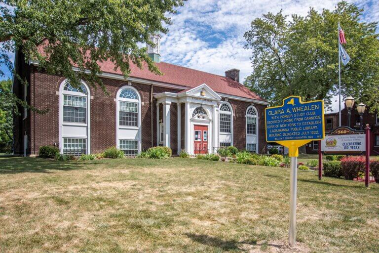 Clara A. Whealen historical marker.